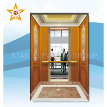 Подержанный Пассажирский лифт для продажи (кабина с деревянным рисунком)